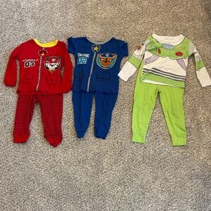 Lot of 3T Kids Character PJs